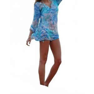NEW MALIBUTIQUE corey cover up in blue
